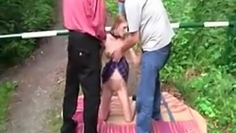 Outdoor Amateur Girl Gets Hogtied In Public