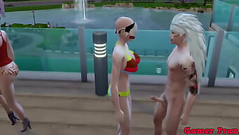 Hinata Si Prietenele Ei Cap 12 Viziteaza O Piscina Si Videl Ii Propune Madarei Sa Facem Un Trio Cu Ea Si Prietena Ei