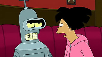 Οι Χαρακτήρες Futurama Amy Και Bender Σε Κινούμενο Πορνό Βίντεο