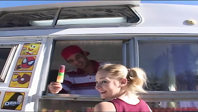 A Young Adult Man Trades Sexual Favors For Ice Cream With Two Teenage Girls In A Steamy Encounter