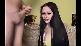 Russian Webcam Model Gives Deepthroats To A Large Penis