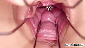 Czech Vixen Provocatively Opens Her Tight Pussy With A Speculum