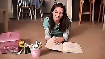 Chloe 18, A Lovely American Teen, Indulges In Some Self-Pleasure With Crayons