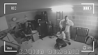 Foot Fetish And Anal Action In Cctv Recording Of Sabien Demonia