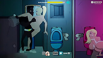 Two-Dimensional Animated Porn Featuring Anal Intercourse In A Nightclub Restroom